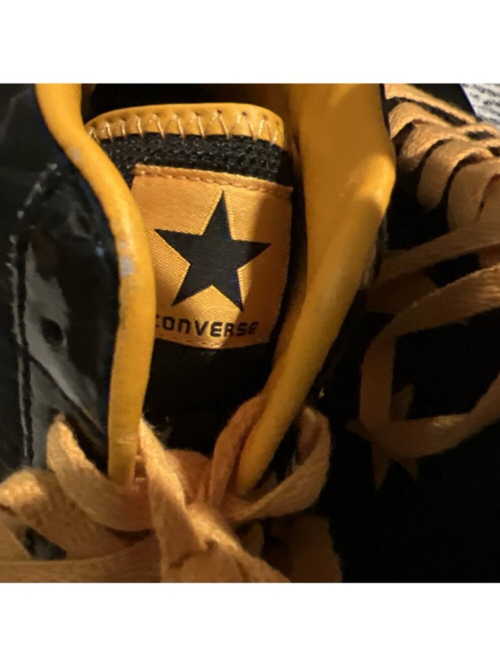 Dwyane Wade Converse Pro Leather HI Size 10.5 Black Yellow - Picture 8 of 15